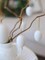 30 Pcs DIY Easter Eggs with 8 Pens, White Plastic Easter Eggs with Ribbon Rope, Paintable Fake Hanging Egg Ornaments Crafts for Kids